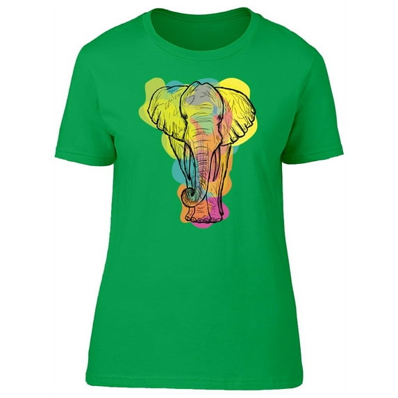 Indian Culture Elephant T-Shirt Women -Image by Shutterstock, Female Large