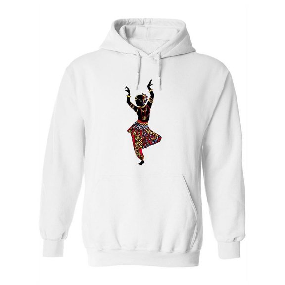 Indian Dancer Posing Sketch Hoodie Women -Image by Shutterstock, Female 3X-Large