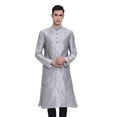 thumbnail image 1 of Indian Designer Handmade Art Long Silk Ethnic Kurta Designer Shirt..., 1 of 3