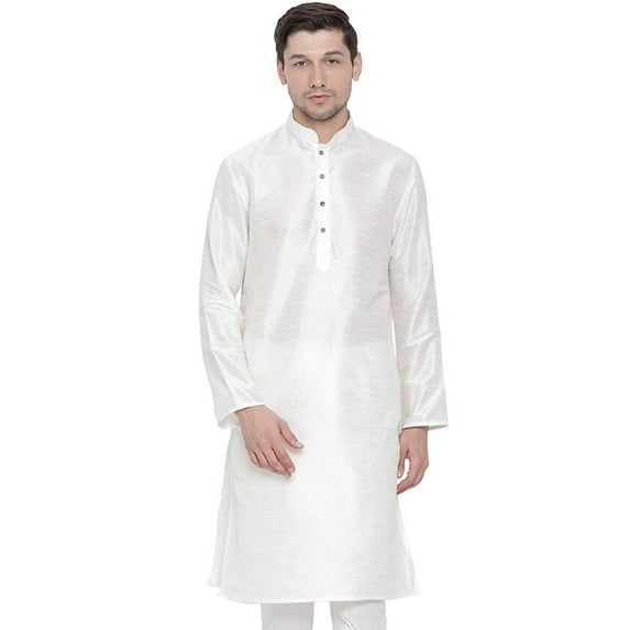 Indian Designer Handmade Art Long Silk Ethnic Kurta Designer Shirt...