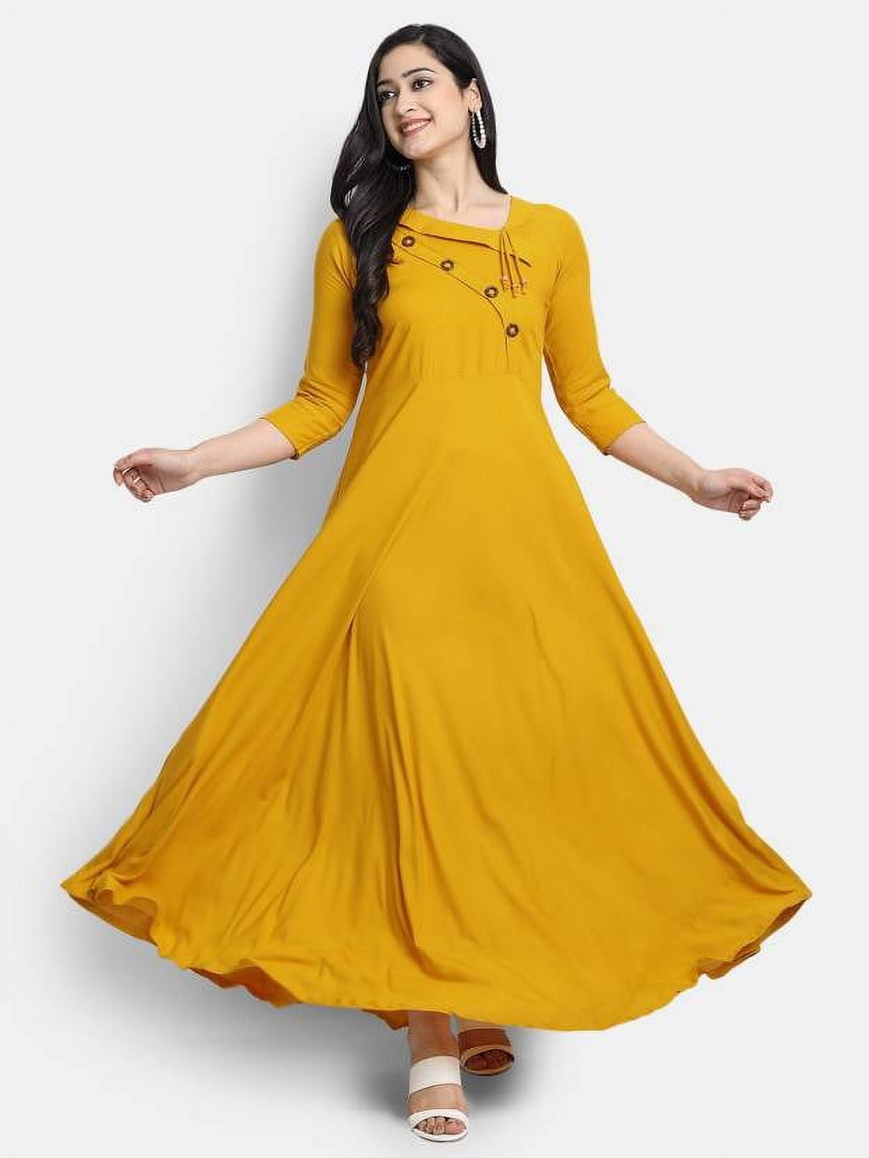 Rent Gorgeous Yellow Gown Online | Marigold
