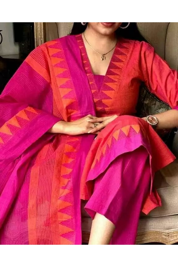 Indian Designer Salwar Suit Kurti Women Bollywood Tunic Kurta Pant Dupatta Set 36