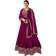 thumbnail image 1 of Indian Designer Shalwar Kameez Outfits Wedding Wear Pakistani Anarkali Gown Suits ( Pink, S - 38 ), 1 of 4