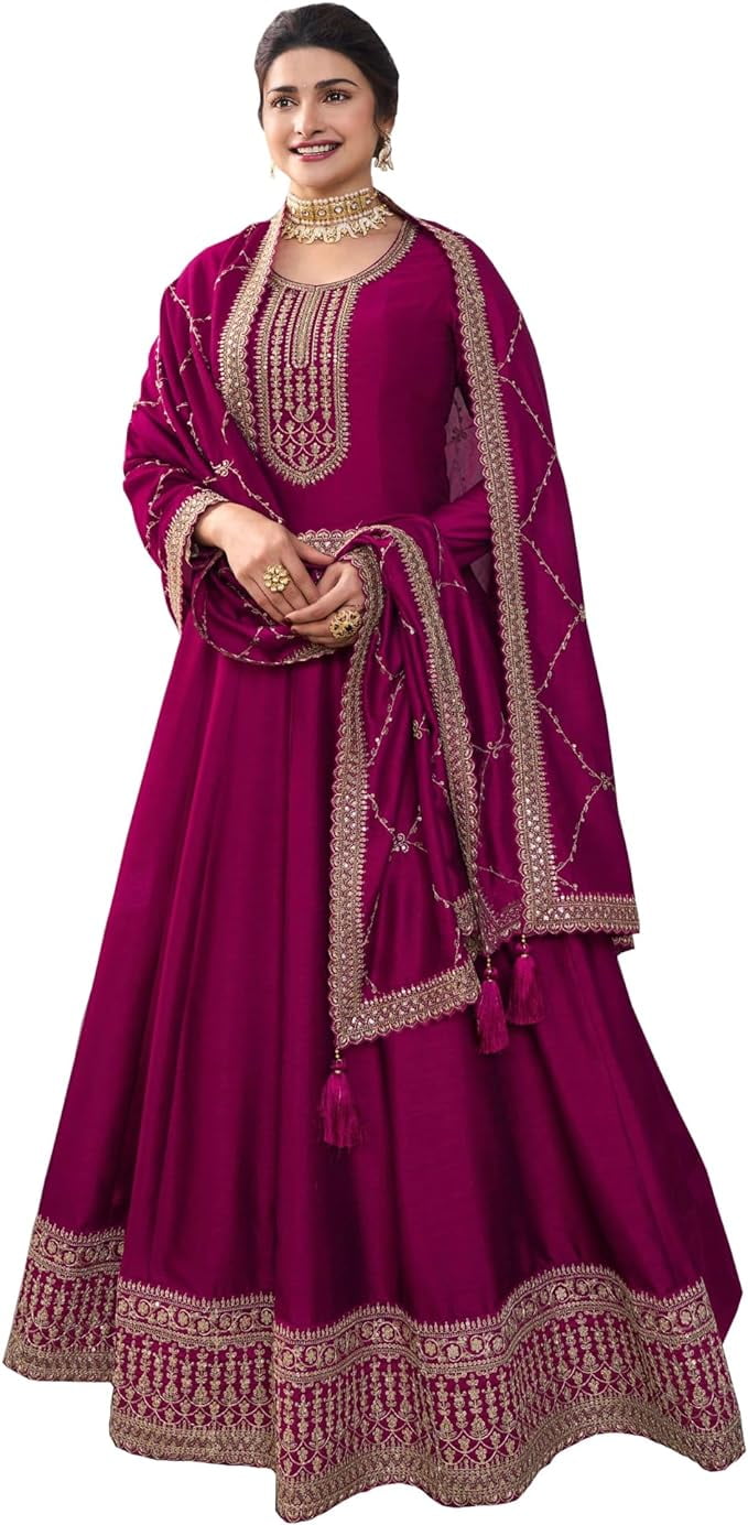 Hint kadınlar folyo baskı önlük tarzı Kurtis düğün kıyafeti Salwar Kameez takım