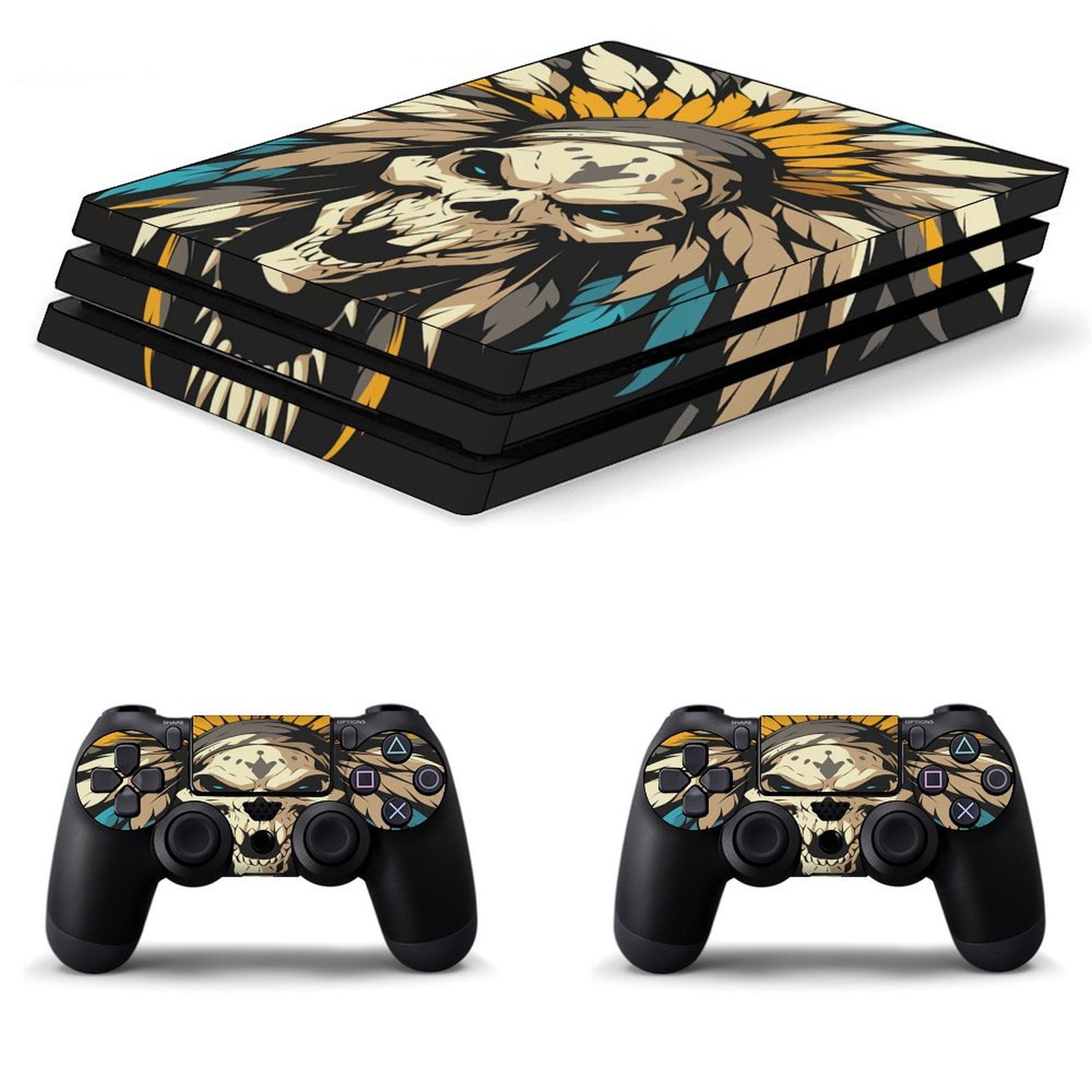 Indian Devil Skull PS4/PS4 Pro/PS4 Slim Skin Sticker For Console And ...