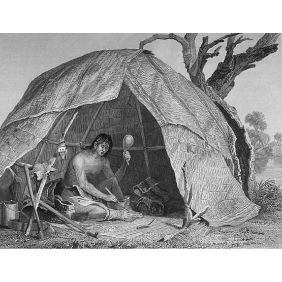 'Indian Doctor Concocting A Pot Of Medicine History (24 x 18)
