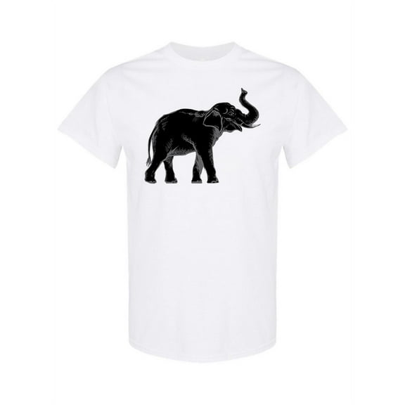 Indian Elephant Design T-Shirt Men -Image by Shutterstock, Male 3X-Large