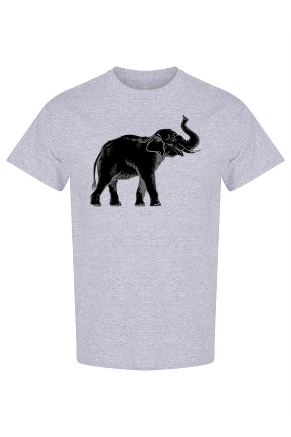 Indian Elephant Design T-Shirt Men -Image by Shutterstock, Male Medium