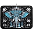 thumbnail image 1 of Indian Elephant Dish Drying Mat for Kitchen Counter 18x24 Inch Ultra Absorbent Drying Pad Multiple Usage Kitchen Accessories, 1 of 7
