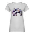thumbnail image 1 of Indian Elephant Watercolor Shaped Tee Women's -Image by Shutterstock, 1 of 2