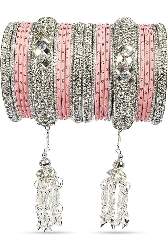 Indian Ethnic Handmade Bangles Set for Women Elegant Traditional Jewelry for Weddings, Festivals & Everyday Partywear
