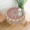 thumbnail image 1 of Indian Ethnic Mandala Round Tablecloth 60 Inch, Waterproof Stain Resistance Round Table Cloth Decorative Tablecloth Picnic Party Indoor Outdoor, 1 of 6