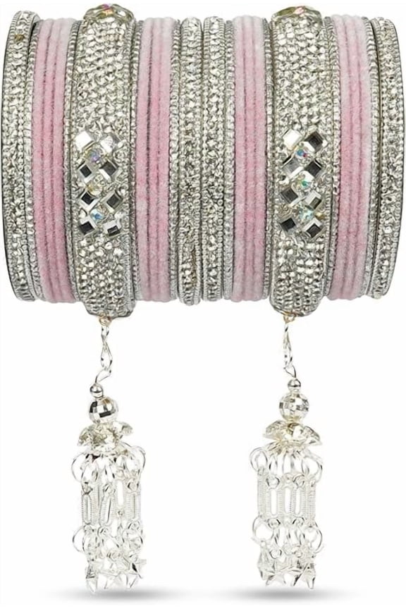 "Indian Ethnic Partywear Handmade Bangles Elegant Jewelry for Women, Perfect for Weddings, Festivals, and Everyday Wear"