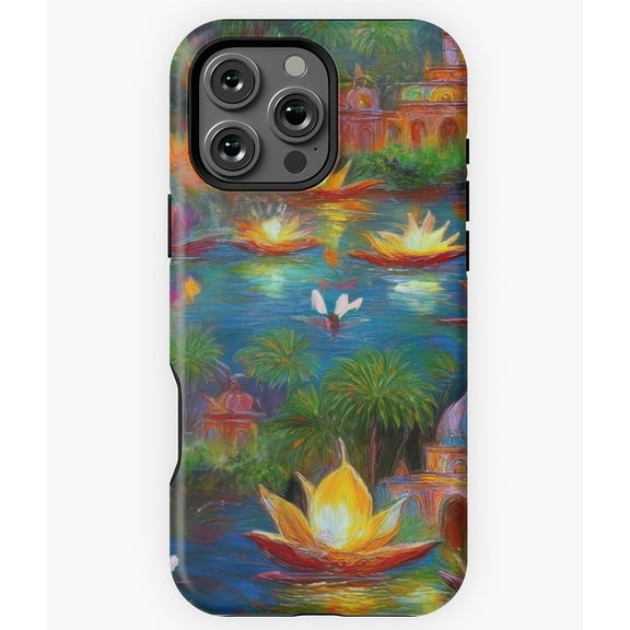 Indian Festival Diwali Pattern Lights Phone Case for iPhone 16 15 14 13 12 11 Pro Max