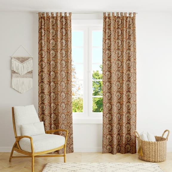 Indian Hand Block Print Pure Cotton Curtains Drape for Window Dcor- 84 x44 inch