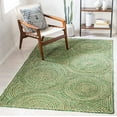 thumbnail image 1 of Indian Handmade Braided Green Color Cotton with Natural Jute Rectangle Area Rugs ,Home Decor Carpet Size 2.6 x 10 Feet ( 75 cm x 300 cm ), 1 of 5