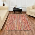 thumbnail image 1 of Indian Handmade Braided Multi Cotton with Natural Jute Area Rug, Home Décor Rug, Jute Rug for Bedroom, Dining Room, living room, Doormat Rug Size - 2' x 3' (60 cm x 90 cm), 1 of 5