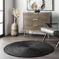 thumbnail image 1 of Indian Handmade Braided Natural Farmhouse Jute Round Rugs , Home Décor Rugs Size 7 x 7 Feet, 1 of 4