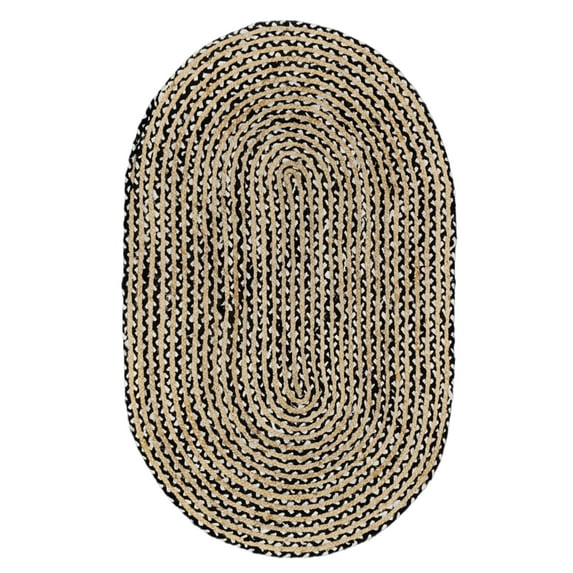 Handwoven Natural Fiber Area rug , Home Décor Rugs & Carpet Size - 2 x 3 Feet Oval (60 cm x 90 cm)