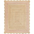 thumbnail image 1 of Indian Handmade Braided Natural Jute with Pink Border 2 x 16 Feet (61 cm x 488 cm) Rectangular Area Rug Dining Room, Bedroom, Living Room, 1 of 2
