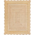 thumbnail image 1 of Indian Handmade Braided Natural Jute with Yellow Border 10 Feet Square (305 cm x 305 cm) Rectangular Area Rug Dining Room, Bedroom, Living Room, 1 of 2