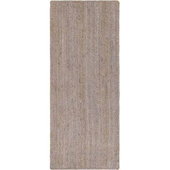 Indian Handmade Braided Pure Gray Jute Area Rug 2.6 x 5 Feet (79 cm x 152 cm), Home Decor Rugs