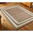thumbnail image 1 of Indian Handmade Braided Pure Jute with White Design Area Rugs , Floor Decor Carpet Size 4 x 10 Feet ( 120 cm x 300 cm ), 1 of 4