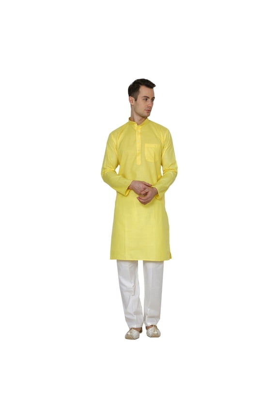 Indian Handmade Light Cotton Linen Summer Wear Long Kurta Pyjama Dress Set