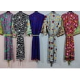 thumbnail image 1 of Nitin Textiles Kimono Jacket, Women's Printed Cotton Sleepwear Robe, 2-Pack, 1 of 6