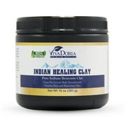 Indian Healing Clay Pure Bentonite Clay, 10 oz