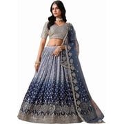 Indian Heavy Look Sangeet Party Wear Style Stitched Marvelous Lehenga Choli for Womans  Brown, S - 38