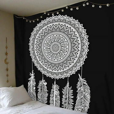 Indian Hippie Mandala Tapestry Wall Hanging Throw Bohemian-Bedspread Decor
