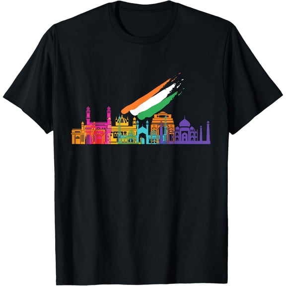 Indian Independence day graphic tees love travel India visit T-Shirt