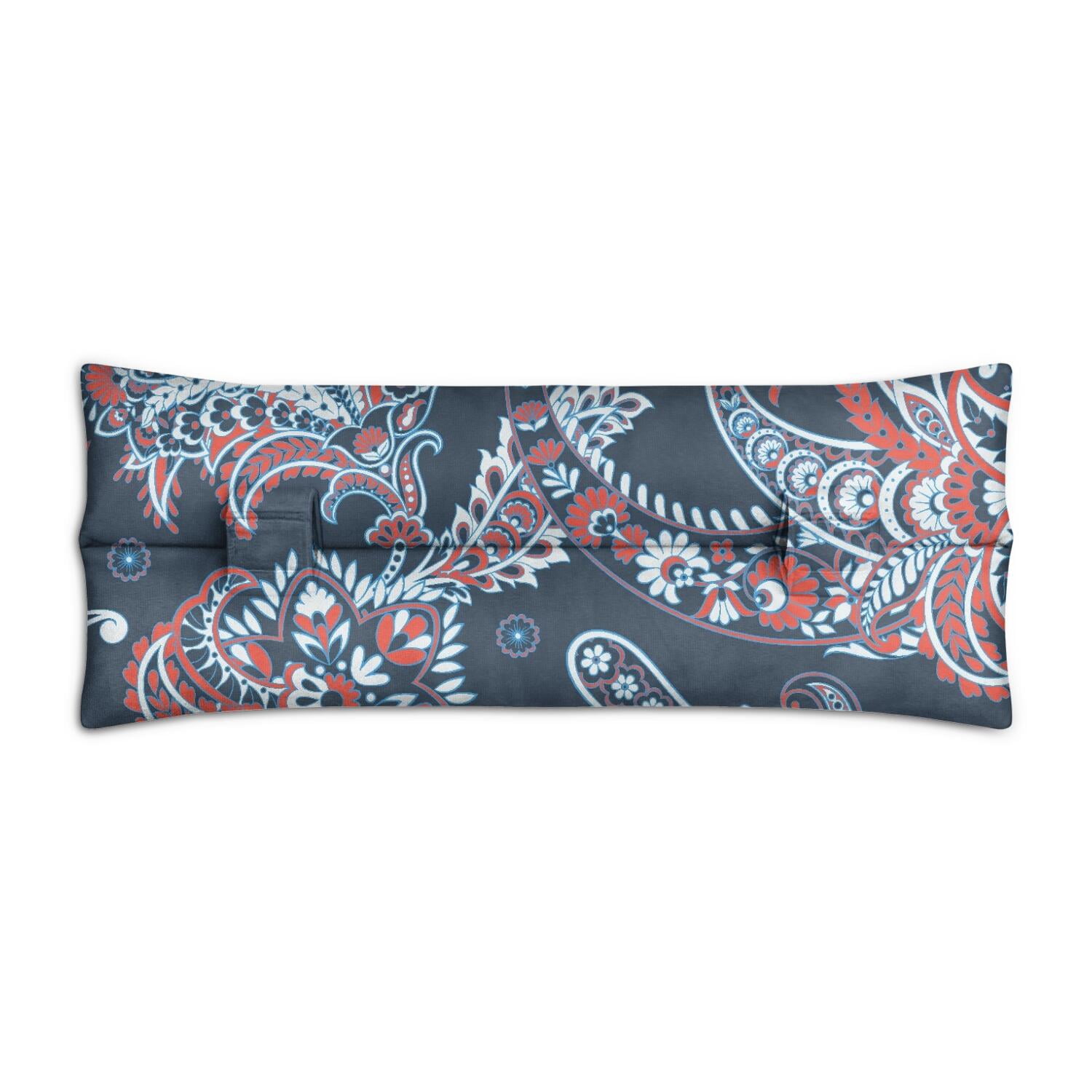 Indian Mandala Inspired Post Surgery Cushion - Artistic Elegant Pillow for Rib Fracture & Breast Procedure Recovery