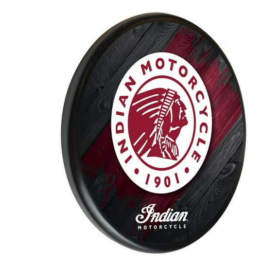 Indian Motorcycle 13" Solid Wood Clock