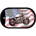 thumbnail image 1 of Indian Motorcycle American Flag Novelty Metal Dog Tag Necklace DT-308 2" x 1" Dog Tag (DT), 1 of 1