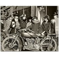 thumbnail image 1 of Indian Motorcycle Biker Babes Art Print - 11x14 Unframed Art Print - Great Gift for Motorcycle Riders, 1 of 6