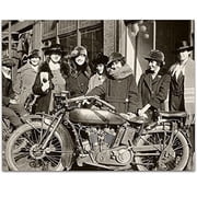 Indian Motorcycle Biker Babes Art Print - 11x14 Unframed Art Print - Great Gift for Motorcycle Riders