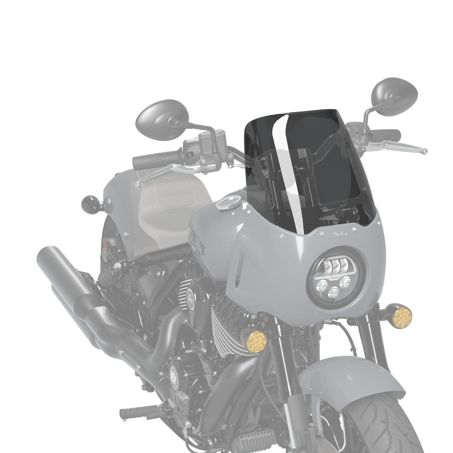 Indian Motorcycle Chief Quarter Fairing Tall Flared Wind Deflector