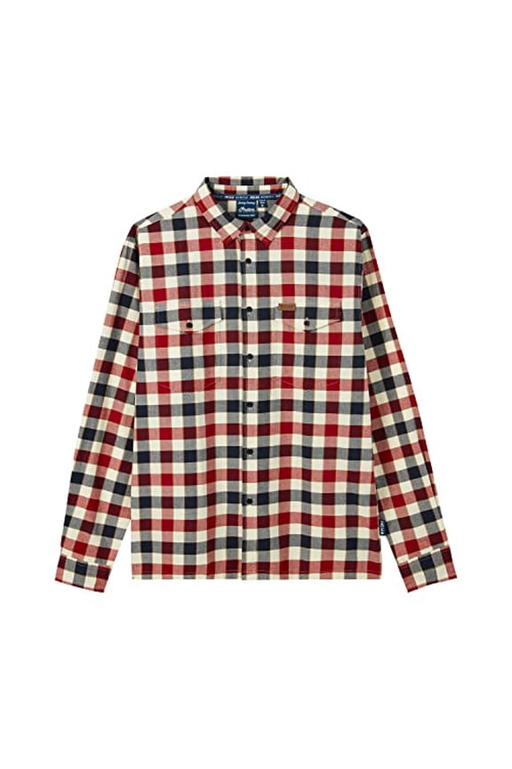 Men's Iowa Plaid Shirt, Red - M - 283328603