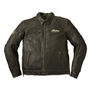 Indian Motorcycle Mens Leather Classic Riding Jacket, Dark Brown | 2860828