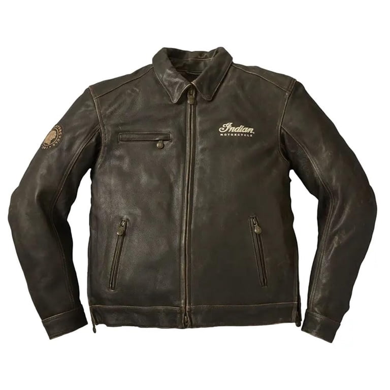 INDIAN motorcycle.co レザージャケット Indian Motorcycle Men's Leather Classic Riding Jacket with