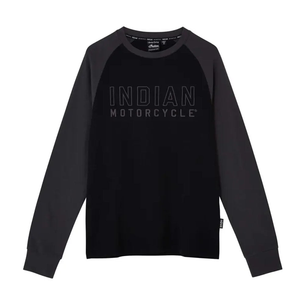 1901 Vintage Style Indian Motorcycle Long Sleeve Heather Colorblock Performance Tee 1901 Vintage Style Indian Motorcycle Long Sleeve Heather Colorblock Performance Tee