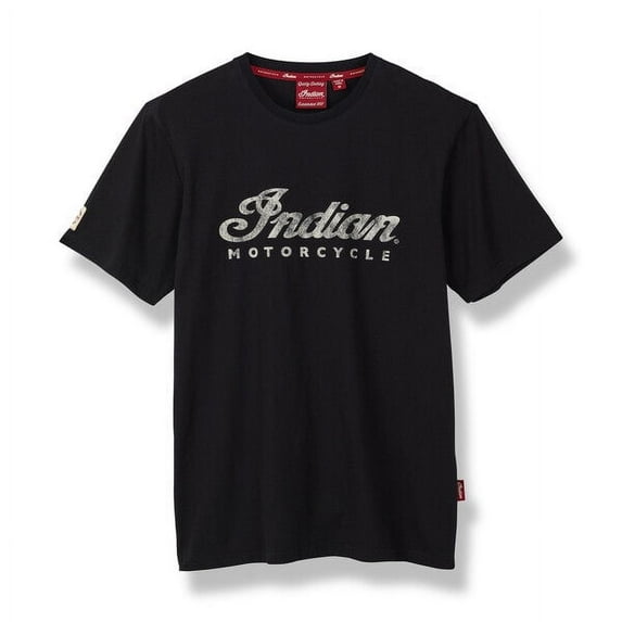 Indian Motorcycle Men's Script Logo T-Shirt, Black | 2861933