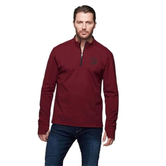 Indian Motorcycle Men's Sleeve Printed Athlete Quarter Zip, Port - 3XL - 283341114