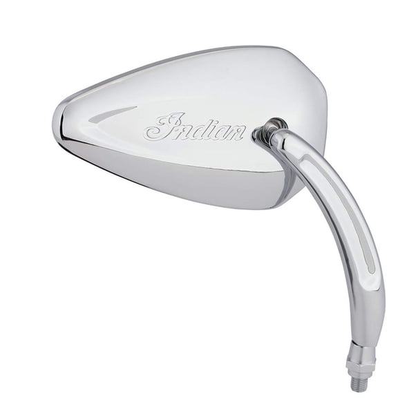Indian Motorcycle Mirrors Pinnacle for Handlebars for Specific Scout, Chief, Chieftain, Roadmaster, Challenger, Pursuit, Springfield Models and More, Excellent Visibility, Chrome, Pair - 2880132-156