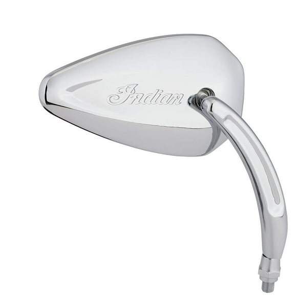 Indian Motorcycle Mirrors Pinnacle for Handlebars for Specific Scout, Chief, Chieftain, Roadmaster, Challenger, Pursuit, Springfield Models and More, Excellent Visibility, Chrome, Pair - 2880132-156