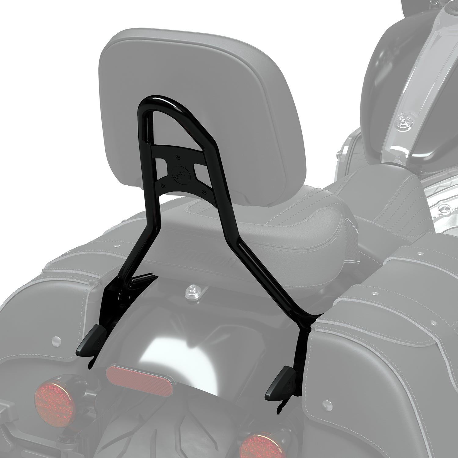 Genuine Indian Motorcycle 12" Quick Release Sissy Bar - Black (Part 2884186-266)