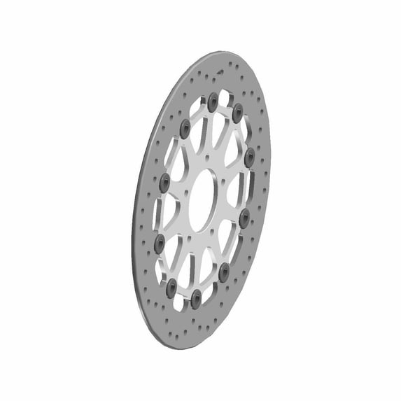 Indian Motorcycle ROTOR-BRK,FLOAT,FLAT,BLK, Genuine OEM Part 1912961-266, Qty 1
