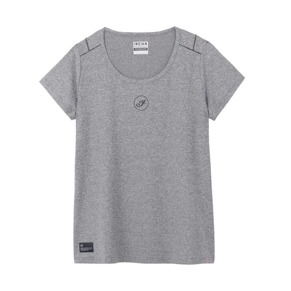 Indian Motorcycle Women's Fluid Athlete T-Shirt, Gray | 2862965